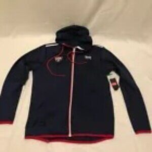 TYR Men's Full-Zip Jacket Size Medium W/USA Polo Logo NWT